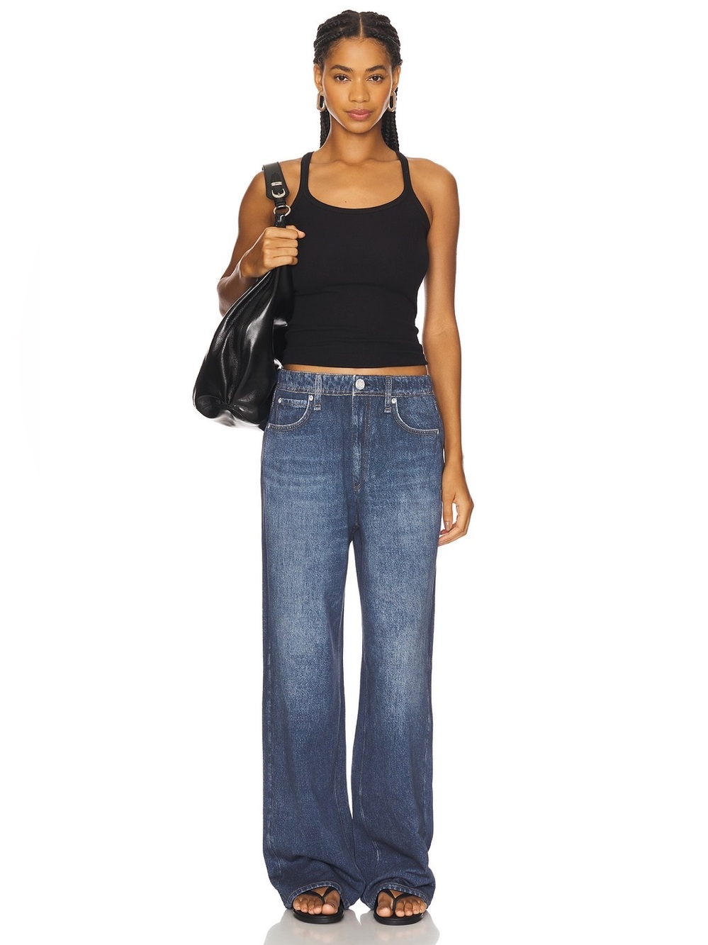 Rag & Bone Miramar Terry Wide Leg Jeans M